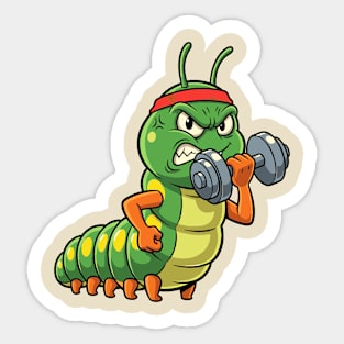 Caterpillar Fitness Sticker